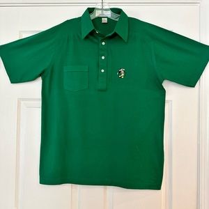 Disney World Mickey Mouse Green Golf Polo Shirt